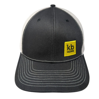 KB Home Snapback Mesh Back Trucker Hat Black One Size 6 Panel Richardson