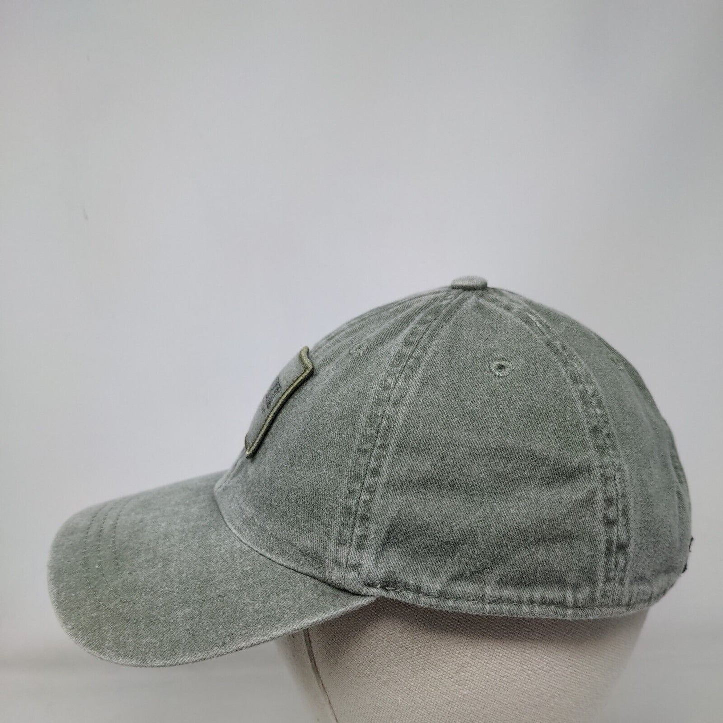 PINK Victoria's Secret Slideback Hat Green One Size Adjustable 6 Panel Cotton