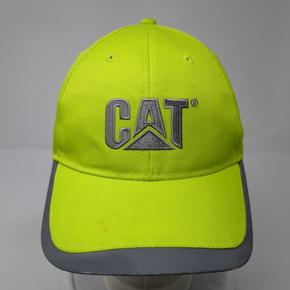 CAT Western States Equipment Strapback Hat Green One Size Gray Trim