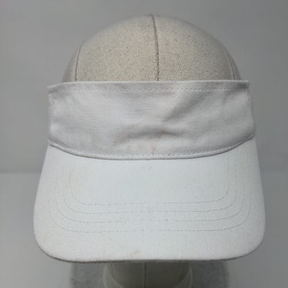 Unbranded Strapback Sun Visor Hat White OSFM Adjustable Solid Blank