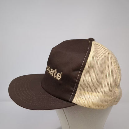 Stylemaster Dyfonate Agrochemical Snapback Trucker Hat Brown USA 7 5/8 Vintage