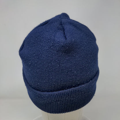 Budweiser Zink Distributing Knit Beanie Hat Blue One Size Embroidered