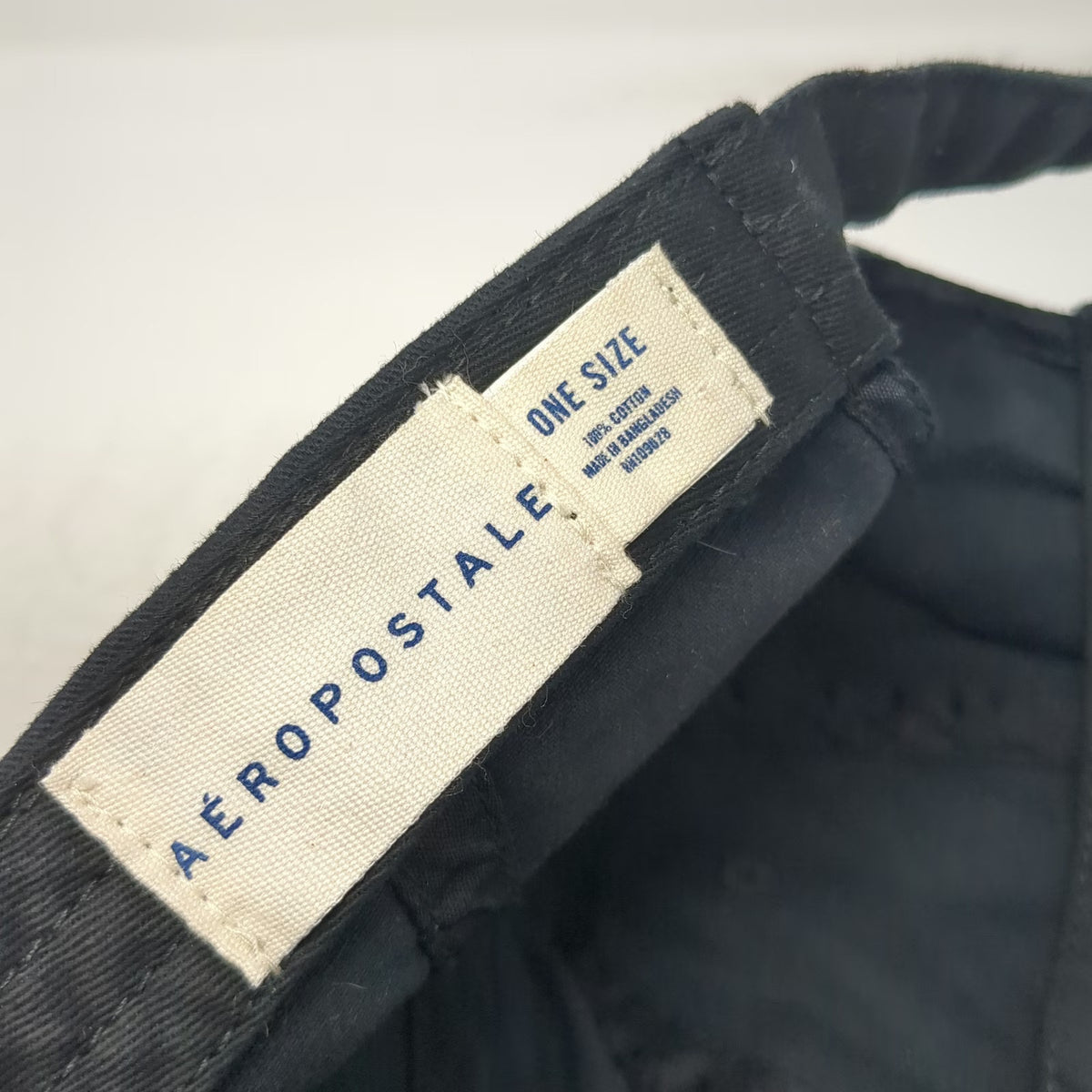 Aeropostale GOAT Black Baseball Cap One Size Slideback Cotton Adjustable hat