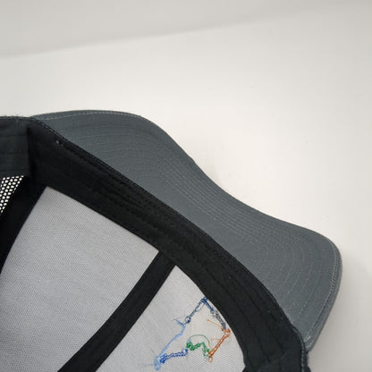 Idaho Connect 2022 Snapback Mesh Back Trucker Hat Gray One Size Outdoor