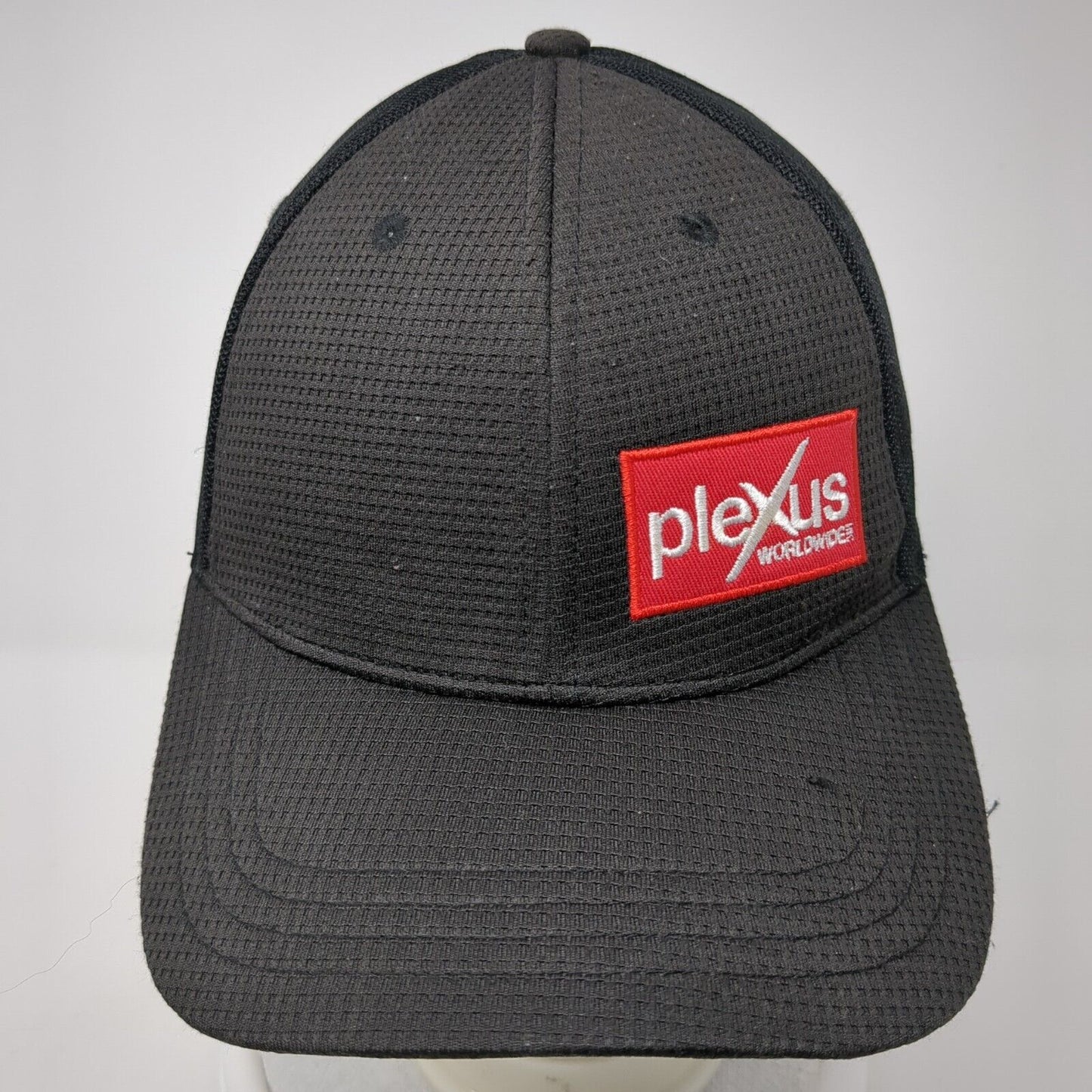 Plexus Worldwide Strapback Hat Black One Size Adjustable Embroidered Polyester
