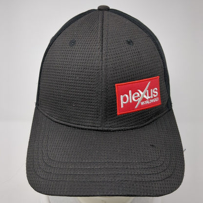 Plexus Worldwide Strapback Hat Black One Size Adjustable Embroidered Polyester