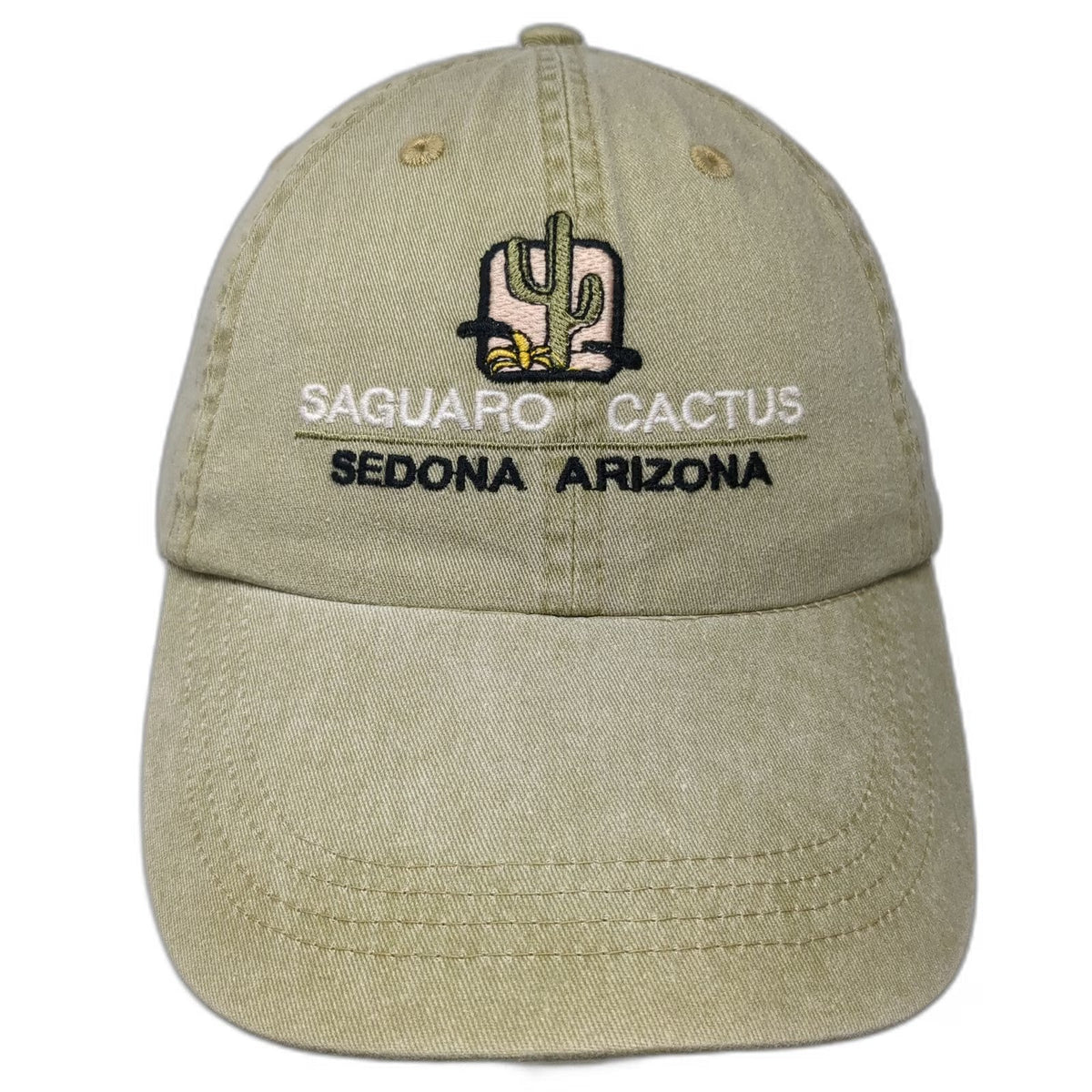 Anvil Baseball Cap Brown One Size Saguaro Cactus Sedona Arizona Cotton Hat
