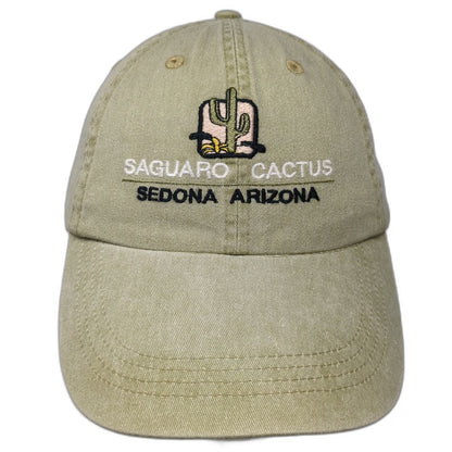 Anvil Baseball Cap Brown One Size Saguaro Cactus Sedona Arizona Cotton Hat