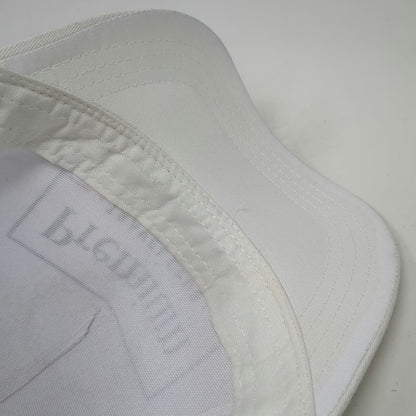 5 Panel White One Size Strapback Premium Travel Club Graphic Print Cotton Hat