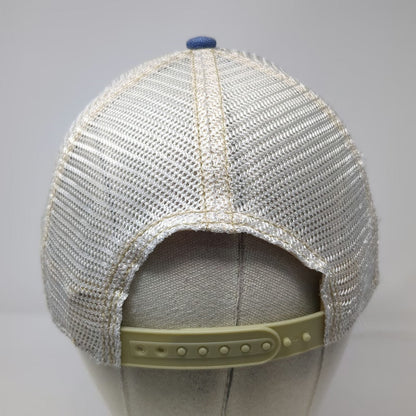 Headmost Trucker Hat Blue One Size Mammoth Cave Kentucky Mesh Snapback Frayed