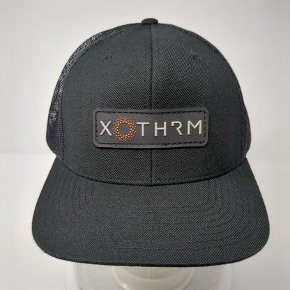 XOTHRM Snapback Trucker Hat Black One Size Adjustable Mesh Back Richardson