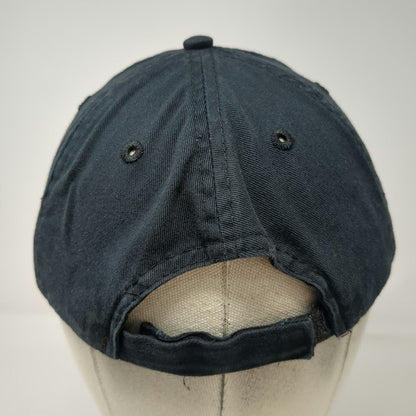 Port & Company Baseball Cap Black One Size Strapback Cotton Embroidered Gree Hat
