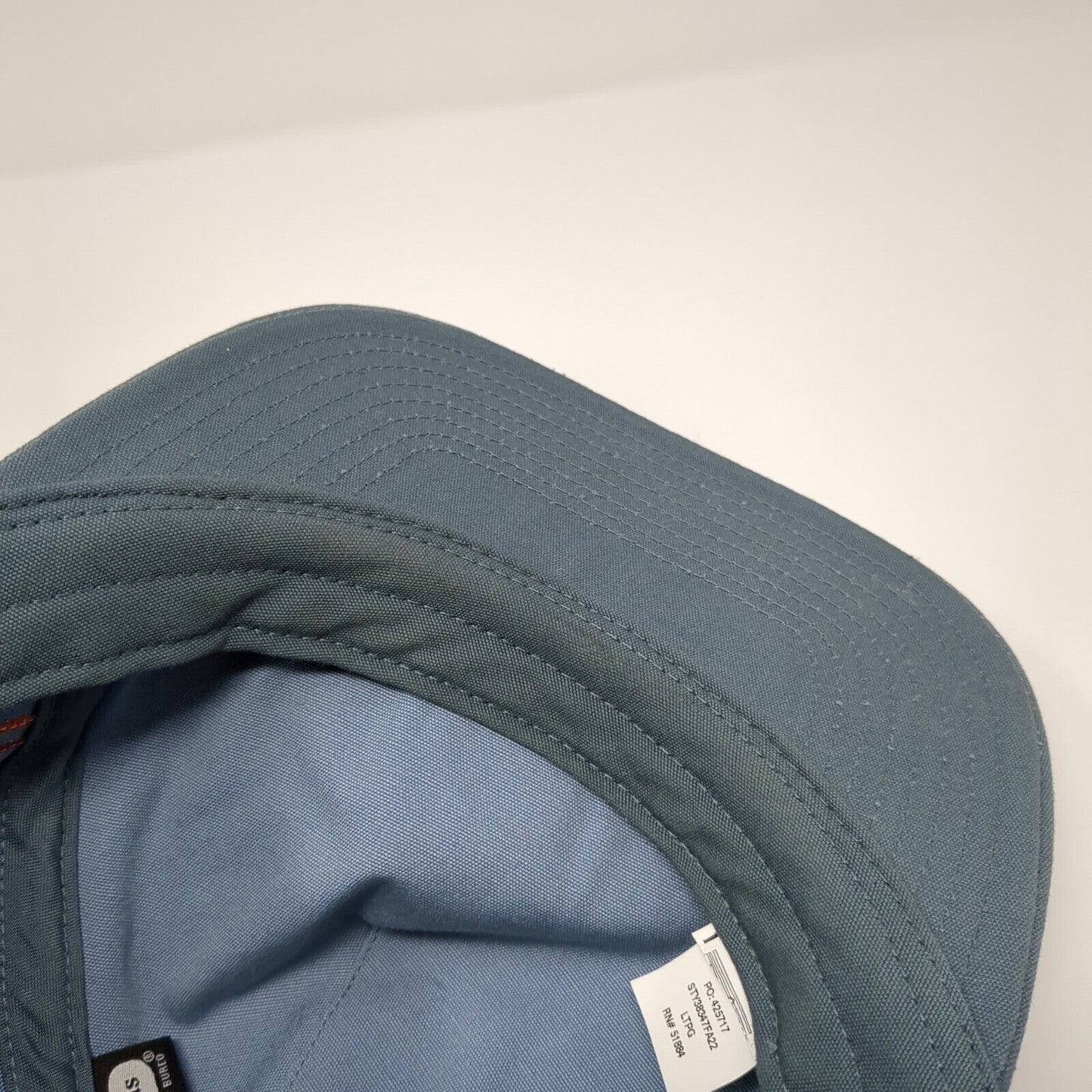 Patagonia Snapback Trucker Hat Blue OSFA Small Patch Logo Striped Retro Style