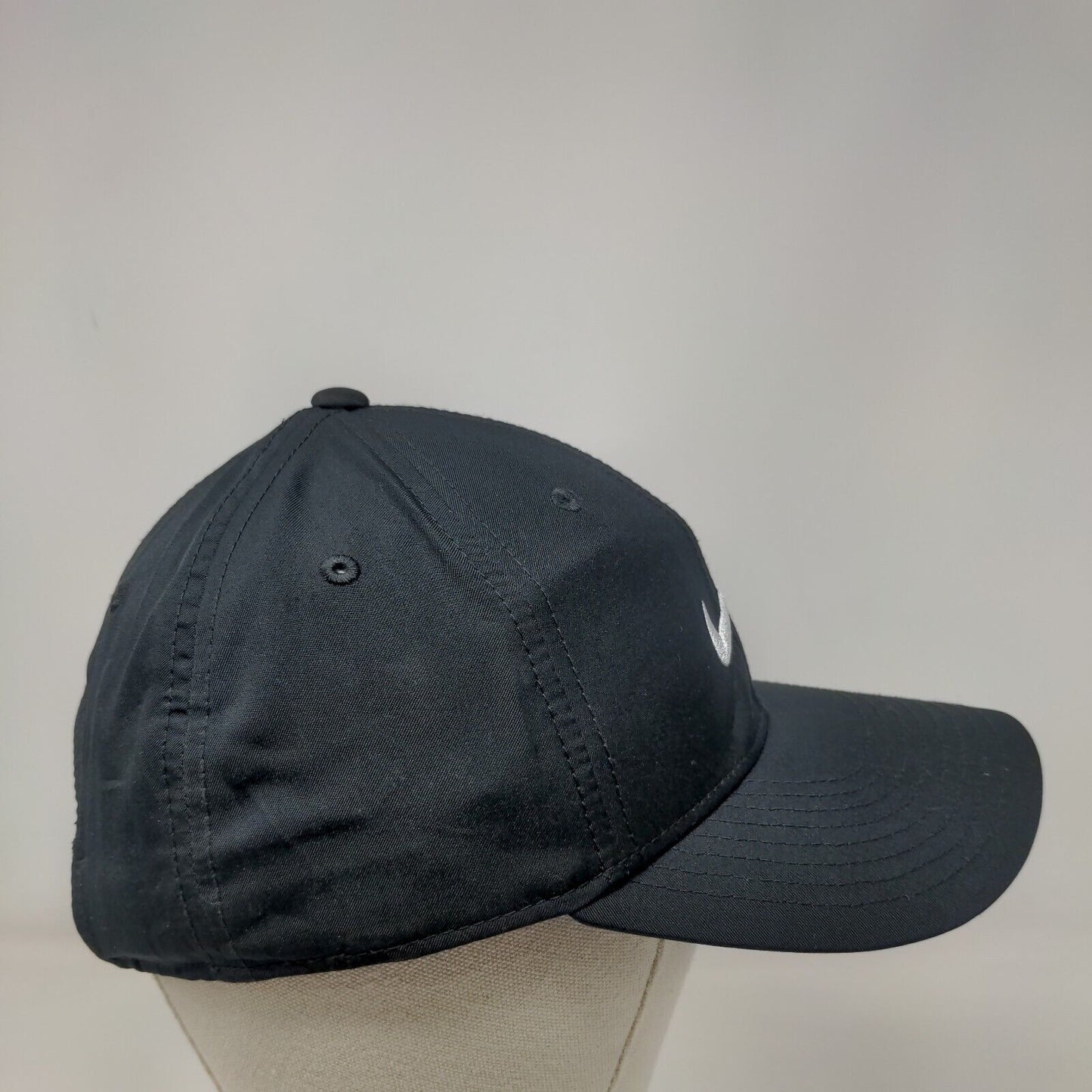 Nike Slideback Hat Black OSFM Adjustable Swoosh Embroidered Legacy 91