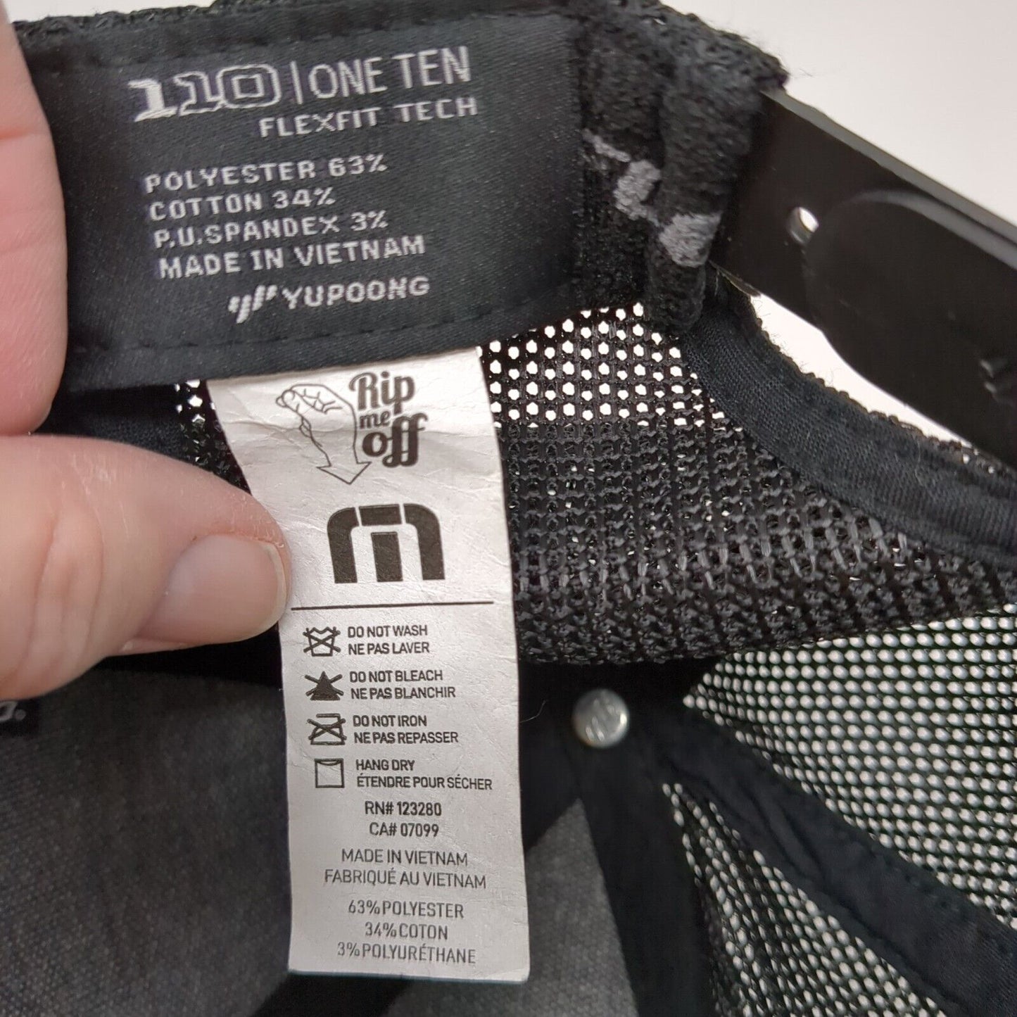 Travis Mathew Snapback Trucker Hat Black One Size Mesh Back Flexfit 110