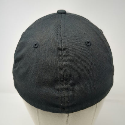 Fox Racing 5 Panel Black Green M Hat Flexfit MX Logo Embroidered Cotton Spandex