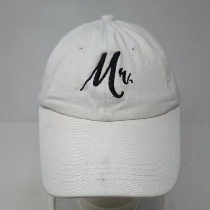 Mr. Slideback Hat White One Size Adjustable Embroidered 6 Panel Outdoor