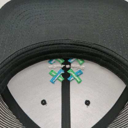 Yupoong Trucker Hat Black One Size XY Athletics Mesh Back Snapback Fitness Gym