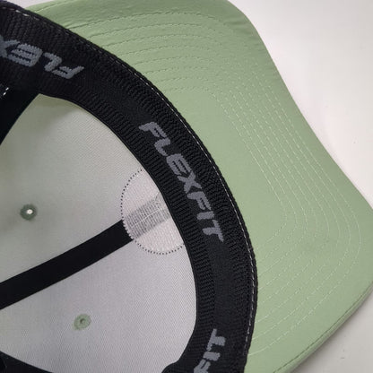 Hurley Baseball Cap Green M Mesh Back Flexfit Fitted Logo Sport Performance Hat