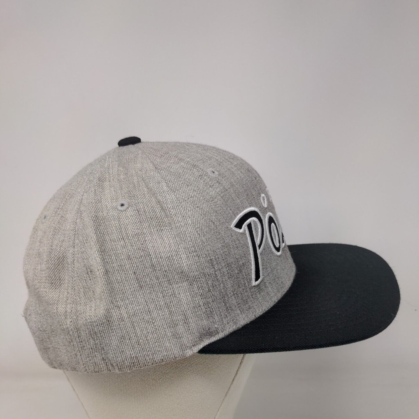 OBEY Posse Snapback Hat Gray OSFA Embroidered Vent Holes Colorblock