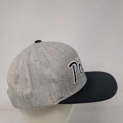 OBEY Posse Snapback Hat Gray OSFA Embroidered Vent Holes Colorblock