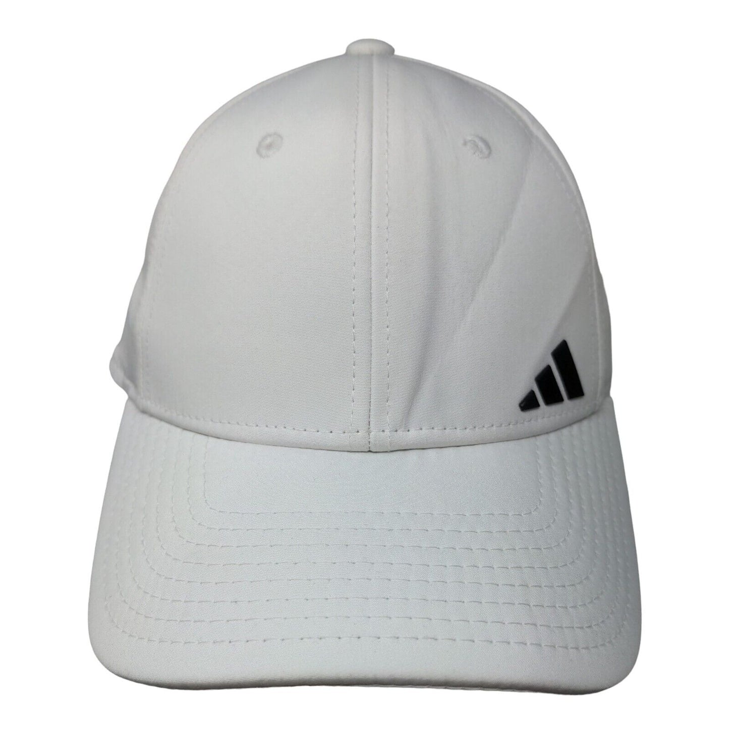 Adidas Fitted Sun Visor Hat White One Size Three Stripe Life Outdoor