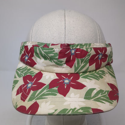 Faded Glory Sun Visor Hat Multicolor OS Adjustable Lightweight Floral Print