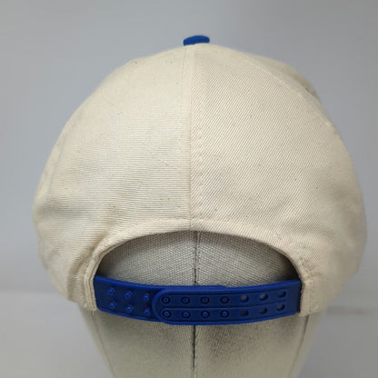Mohr's Ponderosa Paint 5 Panel White Blue Snapback Hat One Size Braided Rope