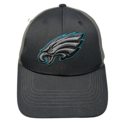 Philadelphia Eagles NFL Team Apparel Cap Black OSFM Embroidered Strapback Hat