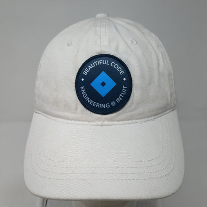 Beautiful Code Engineering Intuit Slideback Hat White OS Adjustable Outdoor Cap