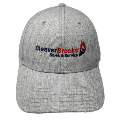 Otto Snapback Hat Gray One Size CleaverBrooks Sales & Service Logo Wool Blend
