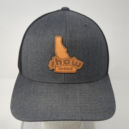 Show Idaho Snapback Trucker Hat Gray One Size Adjustable Mesh Branded Bills