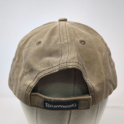 Browning Baseball Cap Brown Green One Size Embroidered Buckmark Deer Logo Hat