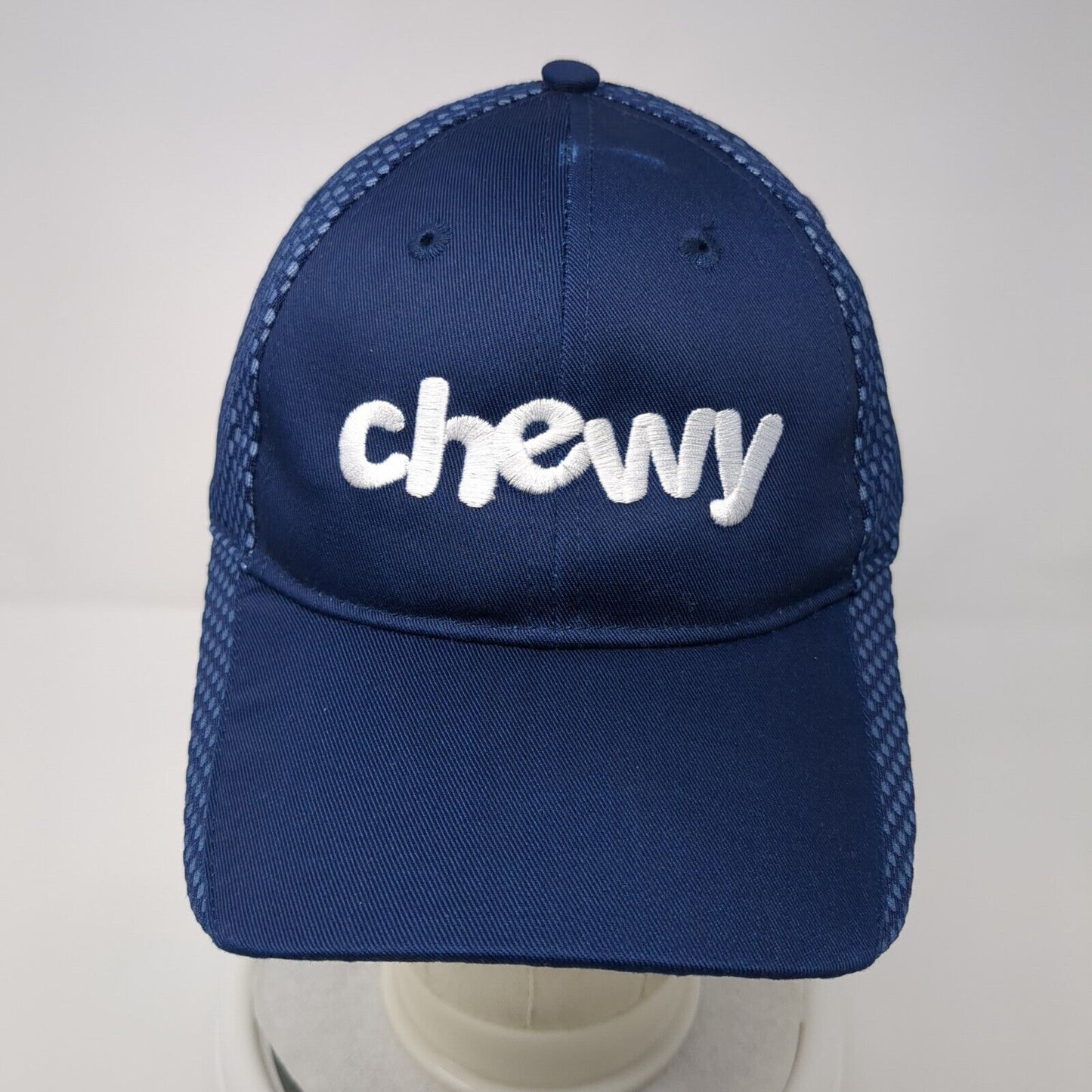 Chewy Strapback Hat Blue One Size Adjustable Embroidered 6 Panel Port Authority
