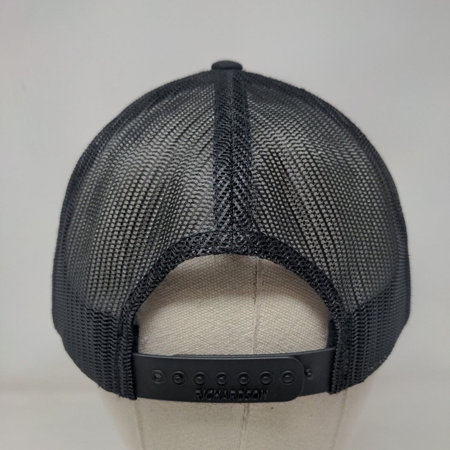 Lightning Bolt Snapback Trucker Hat Black OS Adjustable Mesh Back Richardson