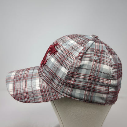 Washington State Cougars NCAA Top of the World Gray Red One Size Plaid Cap Hat