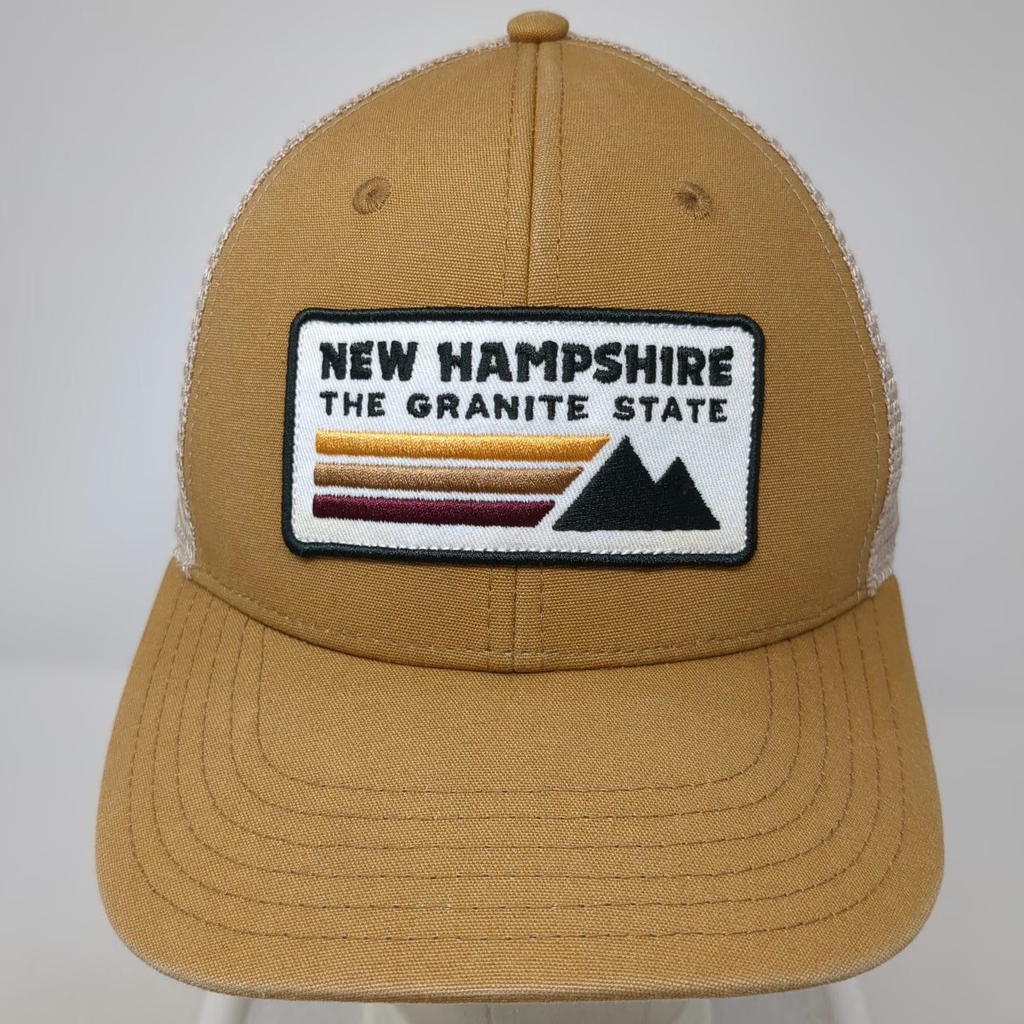 Granite State Apparel Trucker Hat Brown One Size New Hampshire Mountains Mesh