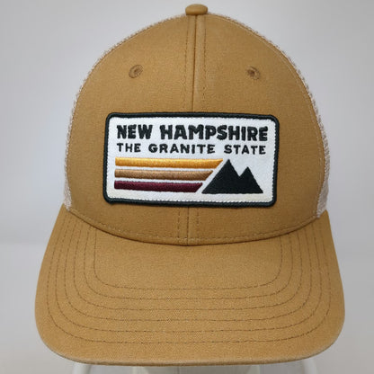 Granite State Apparel Trucker Hat Brown One Size New Hampshire Mountains Mesh