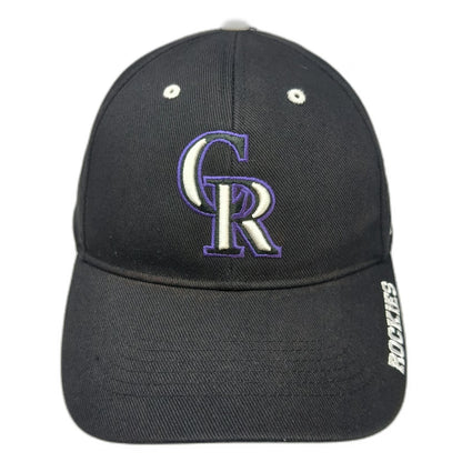 '47 MLB Colorado Rockies Baseball Cap Black Purple White One Size Strapback Hat