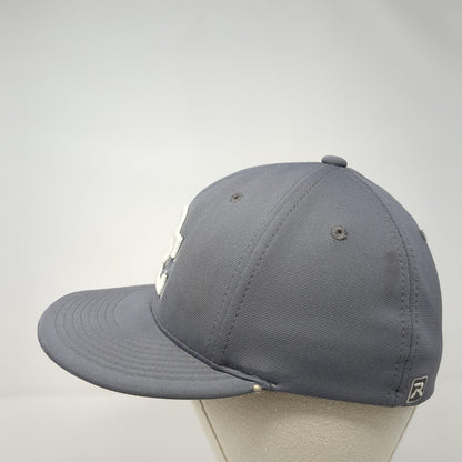 DC Fitted Hat Gray XS-S Flexfit Embroidered 6 Panel PTS20 Pulse Richardson