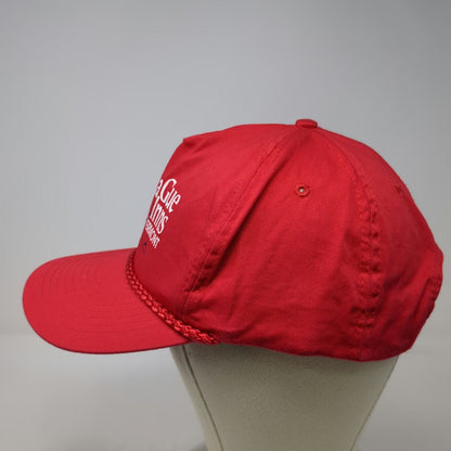 Cobra Caps 5 Panel Red One Size Rope USA Flag LaGue Inns Vermont Snapback Hat