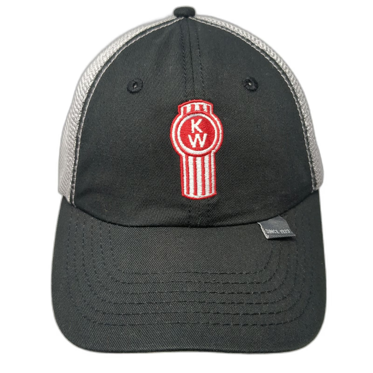 Kenworth Baseball Cap Black Silver One Size Strapback The Worlds Best Mesh Hat