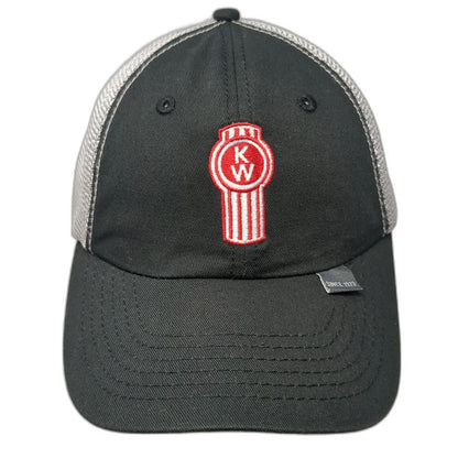 Kenworth Baseball Cap Black Silver One Size Strapback The Worlds Best Mesh Hat