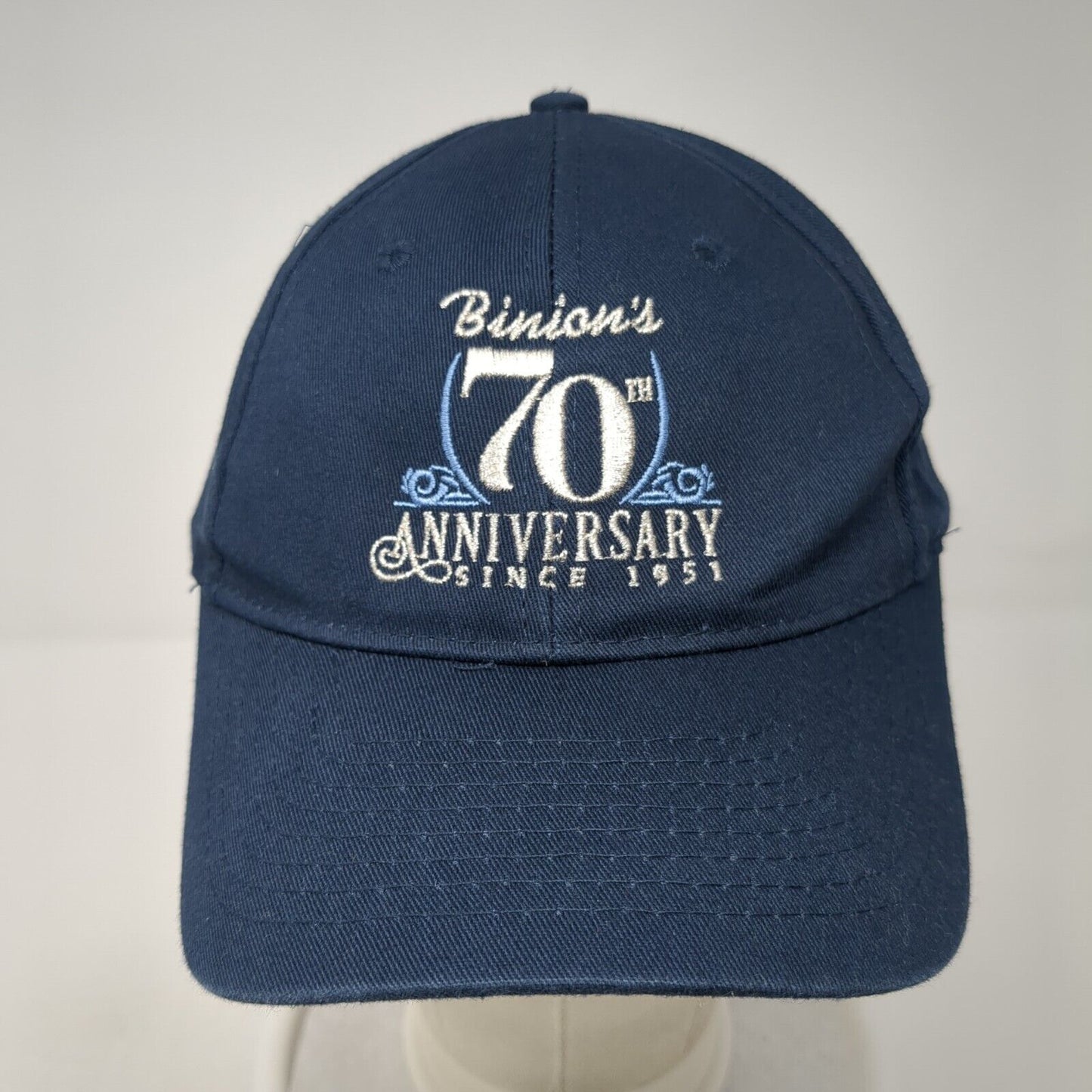 Binion's 70th Anniversary Strapback Hat Blue One Size Port & Company