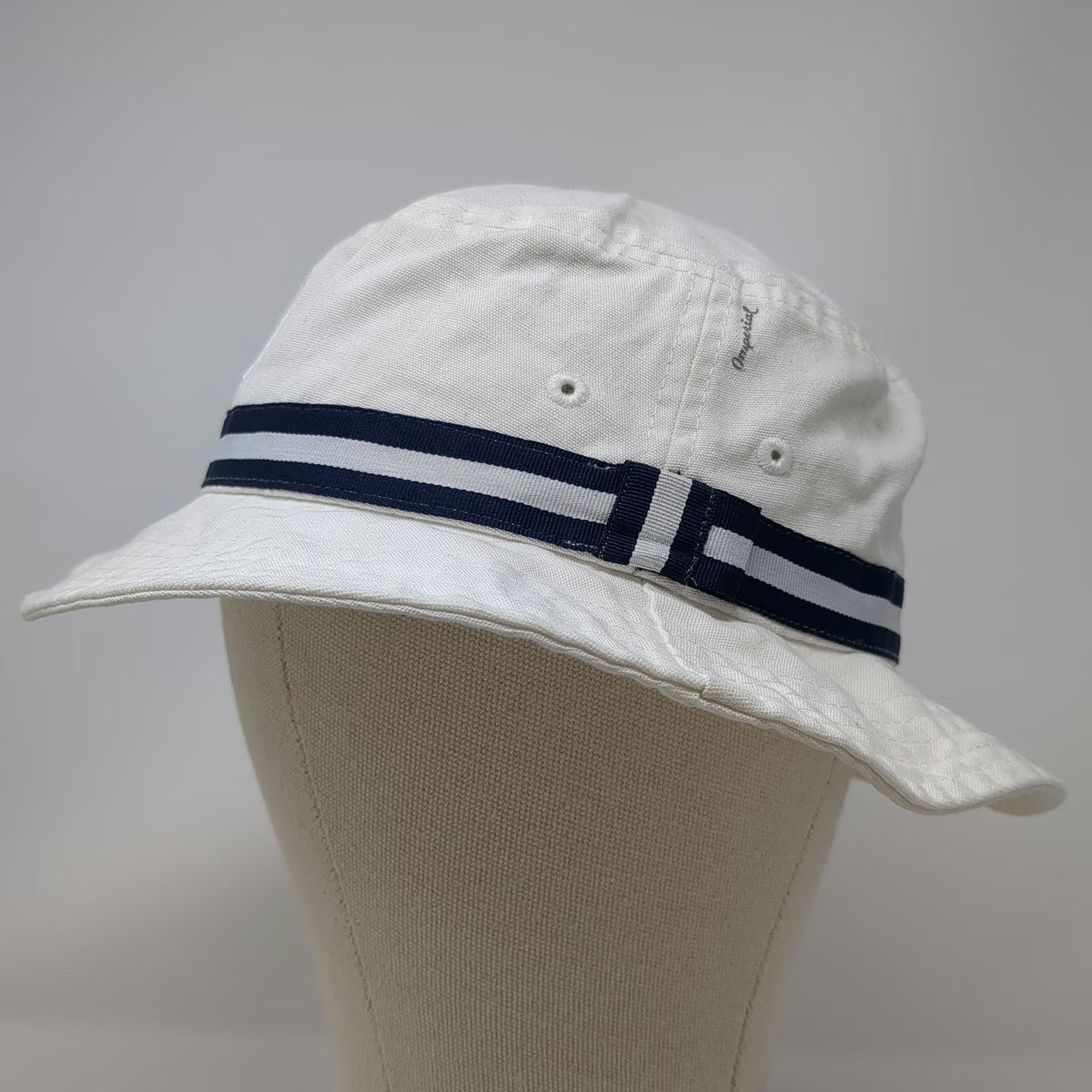 Imperial Bucket Hat White M Kroger Queen City Championship Golf Striped