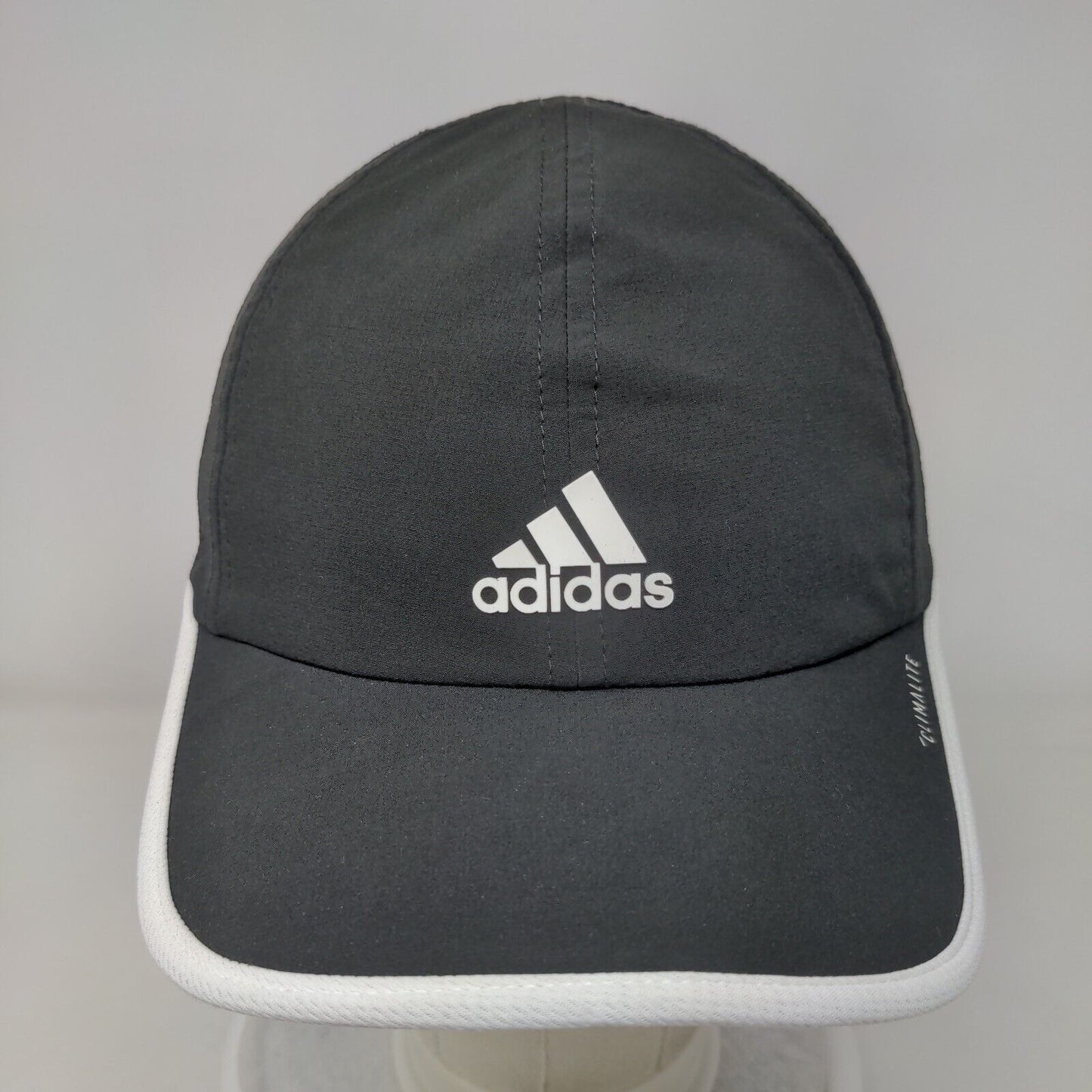 Adidas 3 Stripes Climalite Strapback Hat Gray One Size Adjustable