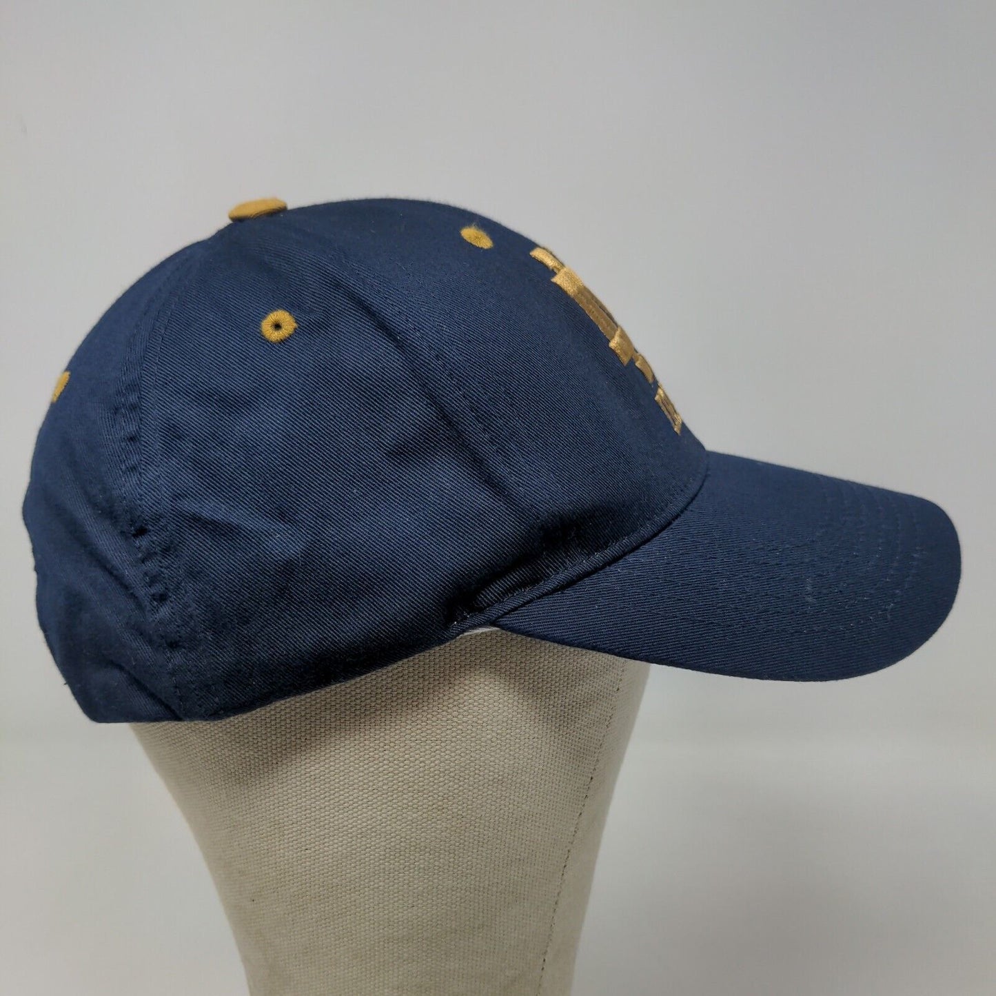 Captivating Headgear Men's Slideback Hat BLue OSFA Embroidered Notre Dame Irish