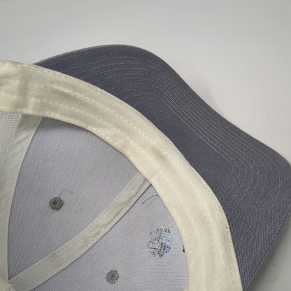 Port Authority Trucker Hat Gray White One Size Weavix Logo Snapback Mesh Back