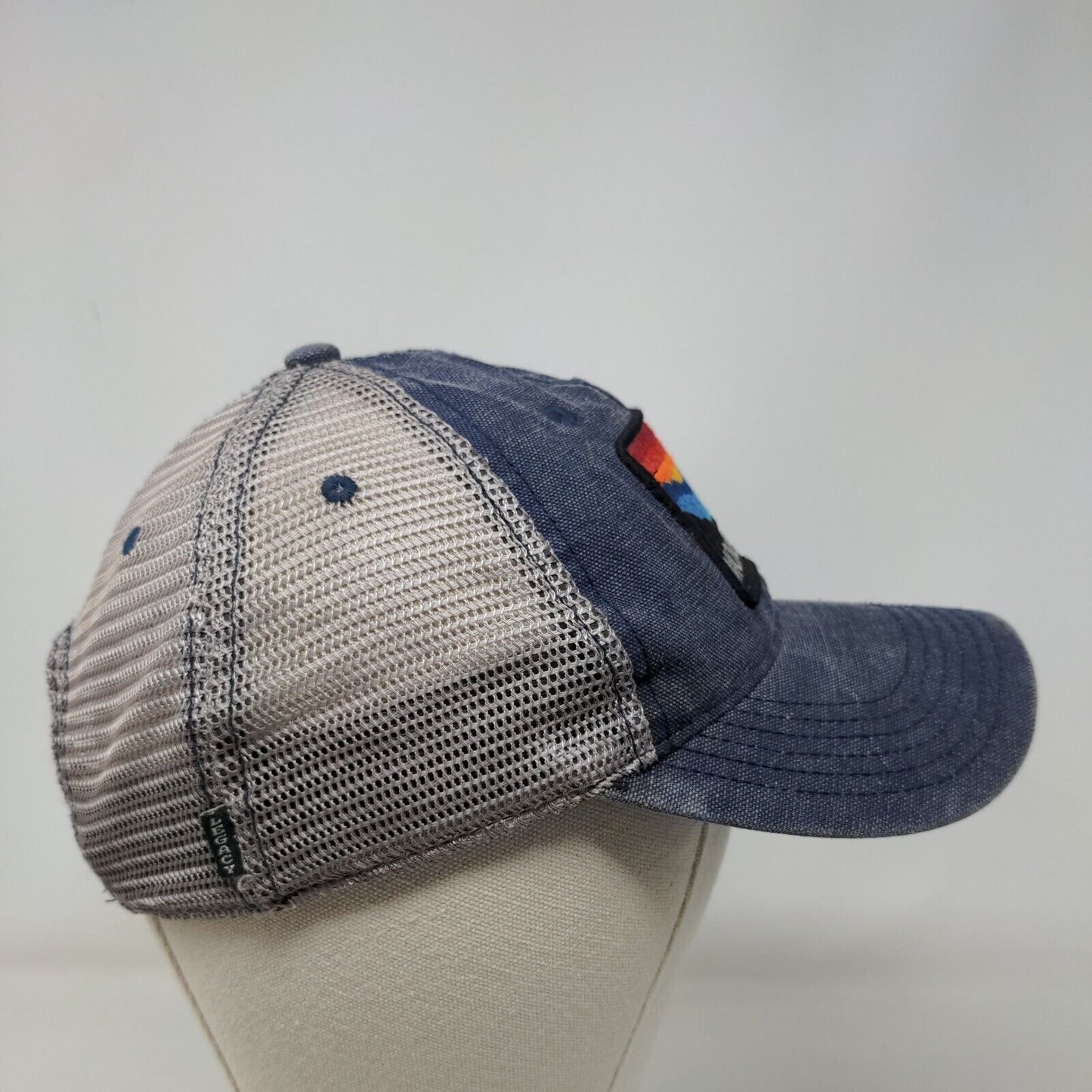 Moab Utah Snapback Mesh Back Trucker Hat Blue One Size Colorblock Legacy