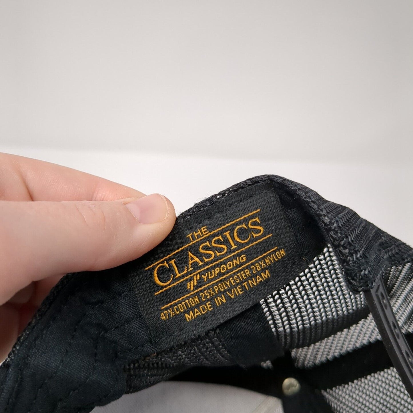 GMBM Snapback Mesh Back Trucker Hat Black One Size The Classics Yupoong